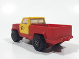 Vintage 1978 Tonka Pickup Truck Red and Yellow Plastic Pressed Steel Die Cast Toy Car Vehicle