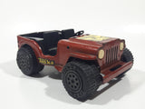 Vintage Tonka 810094 Jeep Brown Pressed Steel Die Cast Toy Car Vehicle