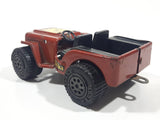 Vintage Tonka 810094 Jeep Brown Pressed Steel Die Cast Toy Car Vehicle
