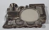 Vintage Train Engine Locomotive Shaped Metal Photo Picture Frame