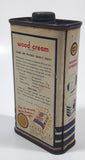 Vintage Gold Seal Wood Cream Free Sample 25 Cents 4 1/8" Tall Tin Metal Container 4 Fluid Ounces