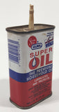Vintage Super Seal Gunk Liquid Wrench Super Oil The Premium Household Oil 4 1/4" Tall Tin Metal Container 4 Fluid Ounces (118 mL)