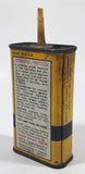 Vintage Super Seal Liquid Wrench Super Oil The Premium Household Oil Yellow  5" Tall Tin Metal Container 3 Fluid Ounces