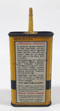 Vintage Super Seal Liquid Wrench Super Oil The Premium Household Oil Yellow  5" Tall Tin Metal Container 3 Fluid Ounces