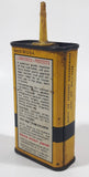 Vintage Super Seal Liquid Wrench Super Oil The Premium Household Oil Yellow  5" Tall Tin Metal Container 3 Fluid Ounces