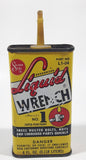 Vintage Super Seal Liquid Wrench Super Oil The Premium Household Oil Yellow  5" Tall Tin Metal Container 4 Fluid Ounces