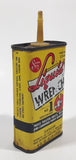 Vintage Super Seal Liquid Wrench Super Oil The Premium Household Oil Yellow  5" Tall Tin Metal Container 4 Fluid Ounces