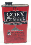 Goex Black Rifle Powder American-Made Since 1912 Red 6 1/4" Tall Tin Metal Container EMPTY