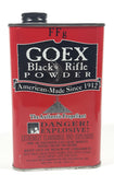Goex Black Rifle Powder American-Made Since 1912 Red 6 1/4" Tall Tin Metal Container EMPTY