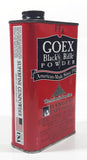 Goex Black Rifle Powder American-Made Since 1912 Red 6 1/4" Tall Tin Metal Container EMPTY