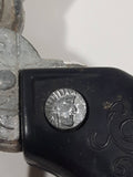 Vintage Indian Head Revolver Cap Gun Metal and Plastic 7 1/2" Long
