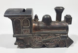 Vintage Heavy Metal Train Engine Locomotive 6" Long Coin Bank