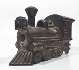 Vintage Heavy Metal Train Engine Locomotive 6" Long Coin Bank