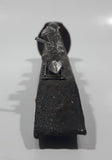 Vintage Railroad Spike with Metal Train Cars On Track 6 3/4" Long