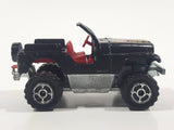 Majorette Jeep CJ 4x4 No. 290 & No. 244 Black 1/54 Scale Die Cast Toy Car Vehicle