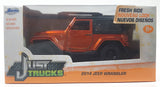 2016 Jada Just Trucks Fresh Ride 2014 Jeep Wrangler Metallic Orange 1/32 Scale Die Cast Toy Car Vehicle New in Box