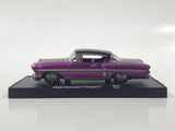 M2 Machines Auto Drivers 1958 Chevrolet Impala Pink Purple 1/64 Scale Die Cast Toy Car Vehicle in Case R37 16-07