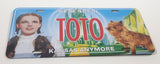 2000 The Wizard of Oz We're Not In Kansas Anymore Toto Metal Vehicle License Plate