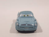 Disney Pixar Cars Light Blue Green Car Mini PVC Hard Rubber Toy Car Vehicle