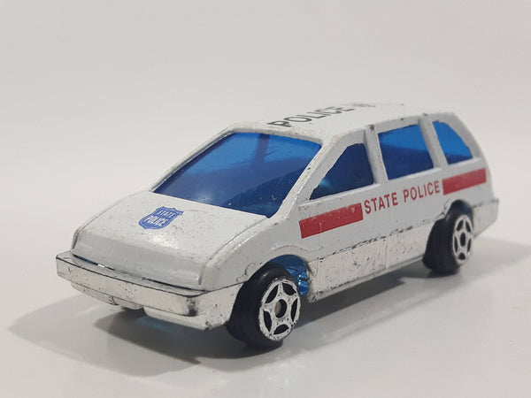 Unknown Brand 8008 Police 115 Van White Die Cast Toy Car Vehicle