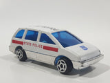 Unknown Brand 8008 Police 115 Van White Die Cast Toy Car Vehicle