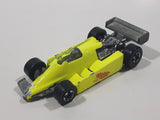 Rare HTF 1982 Hot Wheels Thunderstreak Formula Fever Bright Yellow Die Cast Toy Race Car Vehicle Busted Front Bumper