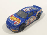 1998 Hot Wheels Racer Nascar #44 Blue Die Cast Toy Race Car Vehicle McDonald's Happy Meal