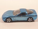 Maisto '97 Chevrolet Corvette Metallic Light Blue Die Cast Toy Car Vehicle