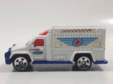 2002 McDonald's Matchbox Ambulance White Die Cast Toy Emergency Rescue Vehicle