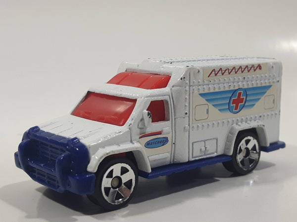 2002 McDonald's Matchbox Ambulance White Die Cast Toy Emergency Rescue Vehicle