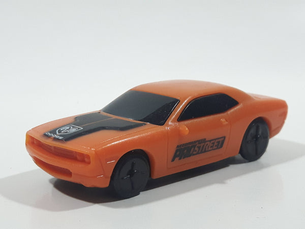 2007 B. Little Electronic Arts Need For Speed Video Game Dodge Challenger Orange Plastic Die Cast Toy Car Vehicle
