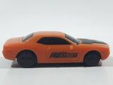 2007 B. Little Electronic Arts Need For Speed Video Game Dodge Challenger Orange Plastic Die Cast Toy Car Vehicle