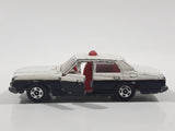 Vintage Tomica No. 4.27.32.110 Toyota Crown Police Cop White and Black 1/65 Scale  Die Cast Toy Car Vehicle with Opening Doors Made in Japan