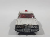 Vintage Tomica No. 4.27.32.110 Toyota Crown Police Cop White and Black 1/65 Scale  Die Cast Toy Car Vehicle with Opening Doors Made in Japan
