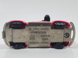 Vintage Tomy Walt Disney Production No. PD-6 Minnie Mouse VW Volkswagen Beetle Convertible Hot Pink Die Cast Metal Toy Car Construction Vehicle