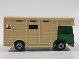 Vintage 1977 Lesney Matchbox Superfast No. 40 Bedford Horse Box Truck Green and Beige Die Cast Toy Car Vehicle
