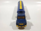 Rare Vintage Majorette Super Movers Semi Tractor Truck and Tanker Trailer Sunoco Blue and Yellow 1/60 Scale Die Cast Toy Car Vehicle