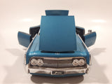 Jada Dub City No. 90609 1963 Lincoln Continental Blue 1/24 Scale Die Cast Toy Car Vehicle with Suicide Doors