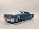 Jada Dub City No. 90609 1963 Lincoln Continental Blue 1/24 Scale Die Cast Toy Car Vehicle with Suicide Doors