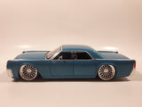 Jada Dub City No. 90609 1963 Lincoln Continental Blue 1/24 Scale Die Cast Toy Car Vehicle with Suicide Doors