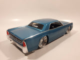 Jada Dub City No. 90609 1963 Lincoln Continental Blue 1/24 Scale Die Cast Toy Car Vehicle with Suicide Doors