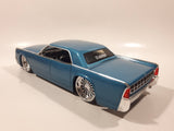 Jada Dub City No. 90609 1963 Lincoln Continental Blue 1/24 Scale Die Cast Toy Car Vehicle with Suicide Doors