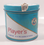 Vintage 1980s Player's Light Navy Cut Cigarette Tobacco 200g Blue Tin Can