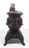 Vintage 1968 Ezra Brooks Real Sippin' Whiskey 12 Years Proof Cast Iron Pot Belly Cook Stove Oven 9" Tall Liquor Bottle Decanter