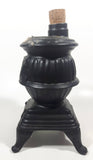 Vintage 1968 Ezra Brooks Real Sippin' Whiskey 12 Years Proof Cast Iron Pot Belly Cook Stove Oven 9" Tall Liquor Bottle Decanter