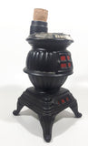 Vintage 1968 Ezra Brooks Real Sippin' Whiskey 12 Years Proof Cast Iron Pot Belly Cook Stove Oven 9" Tall Liquor Bottle Decanter
