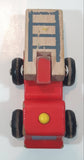 Police Car and Fire Truck Wood Toy Vehicles Set of 2