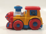 Train Locomotive Red Yellow Blue Plastic Toy Vehicle