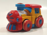 Train Locomotive Red Yellow Blue Plastic Toy Vehicle