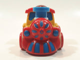 Train Locomotive Red Yellow Blue Plastic Toy Vehicle